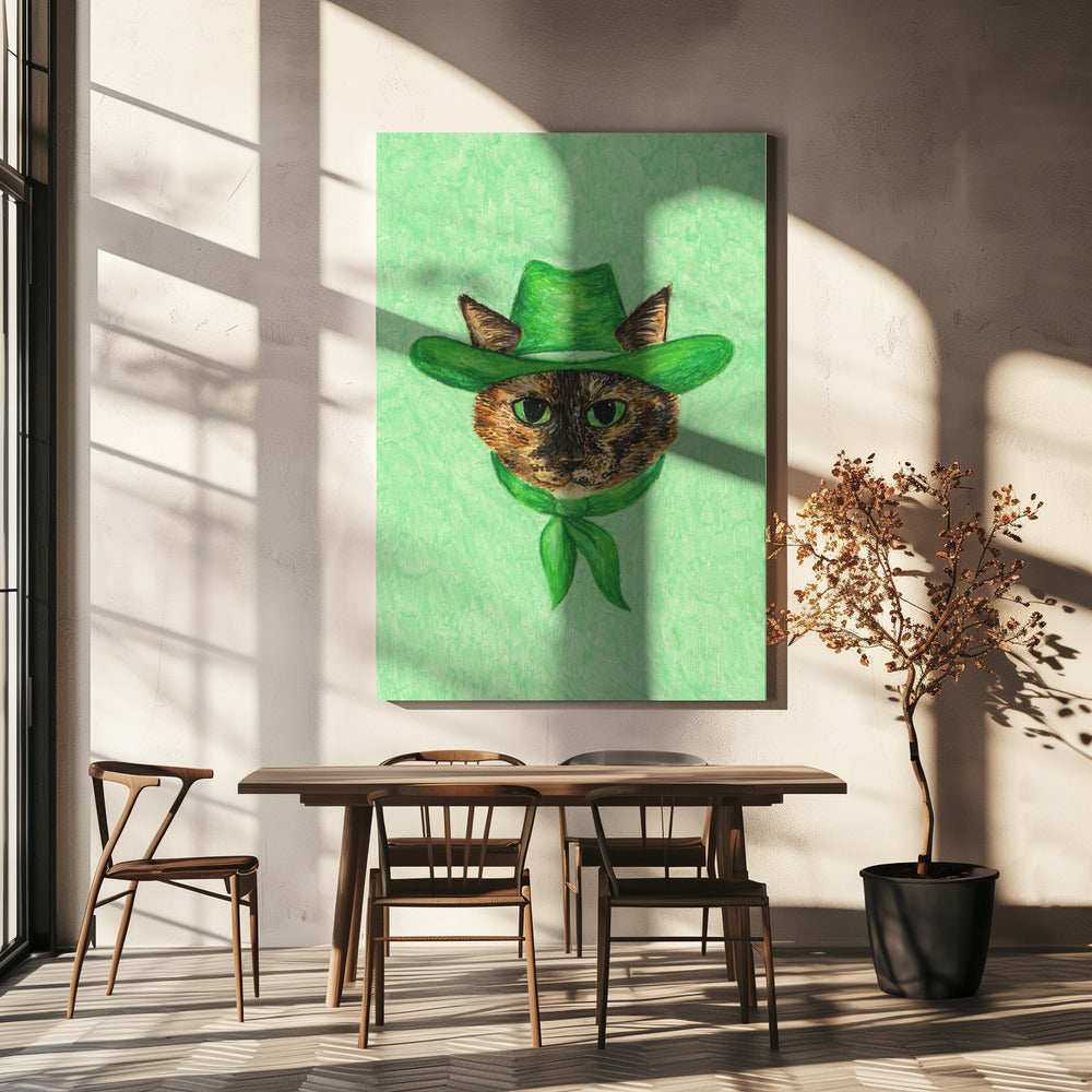 Tilly, die Cowgirl-Schildpattkatze | Leinwand-Bilder