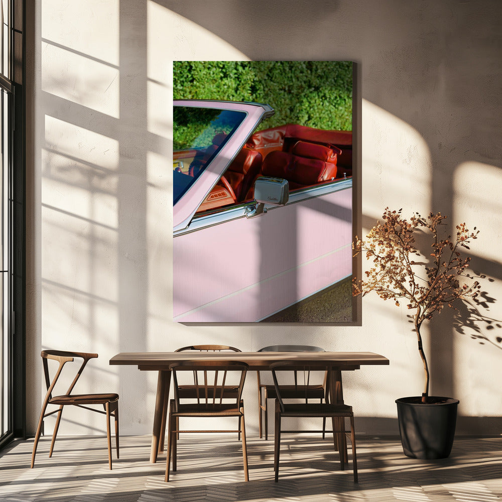 Cadillac rose | Tableaux sur Toile