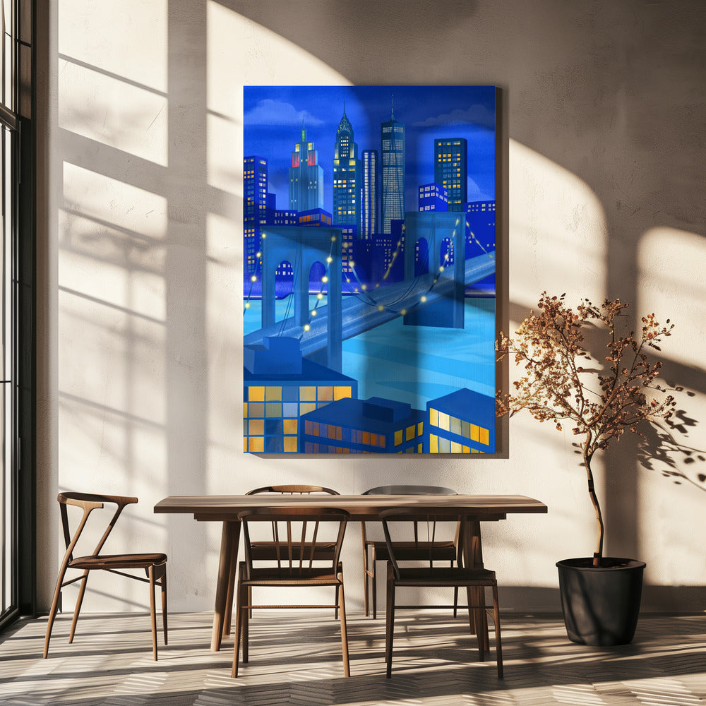 New York la nuit | Tableaux sur Toile