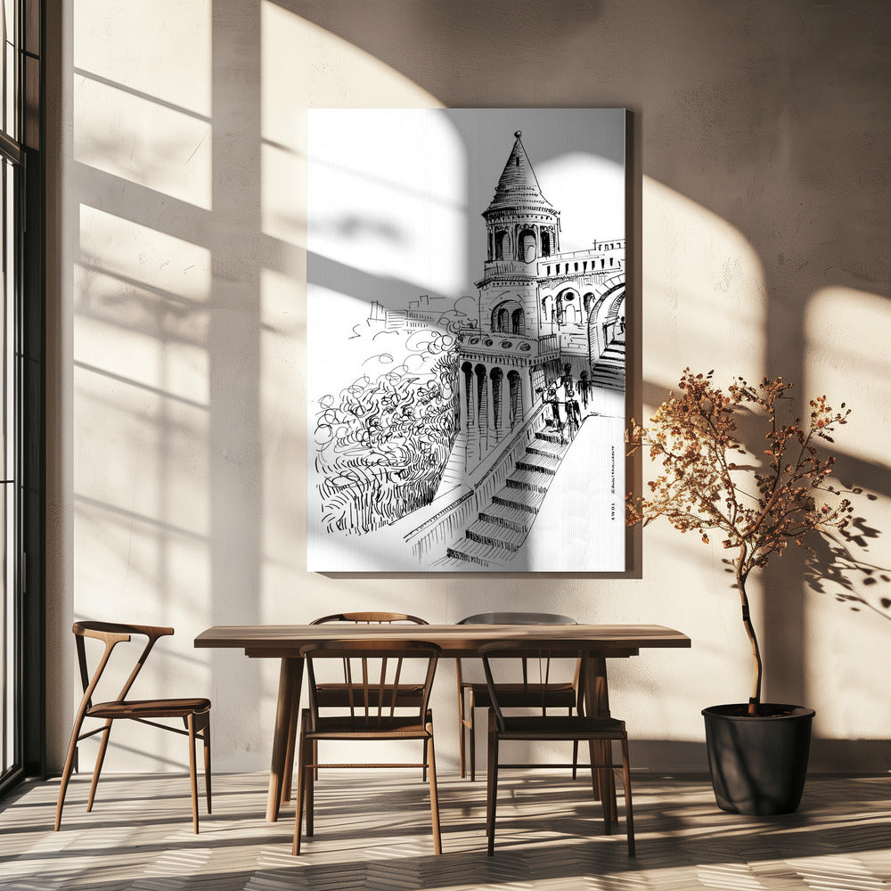 Budapests sagoslott, Ungerns stadskonsttryck | Canvas