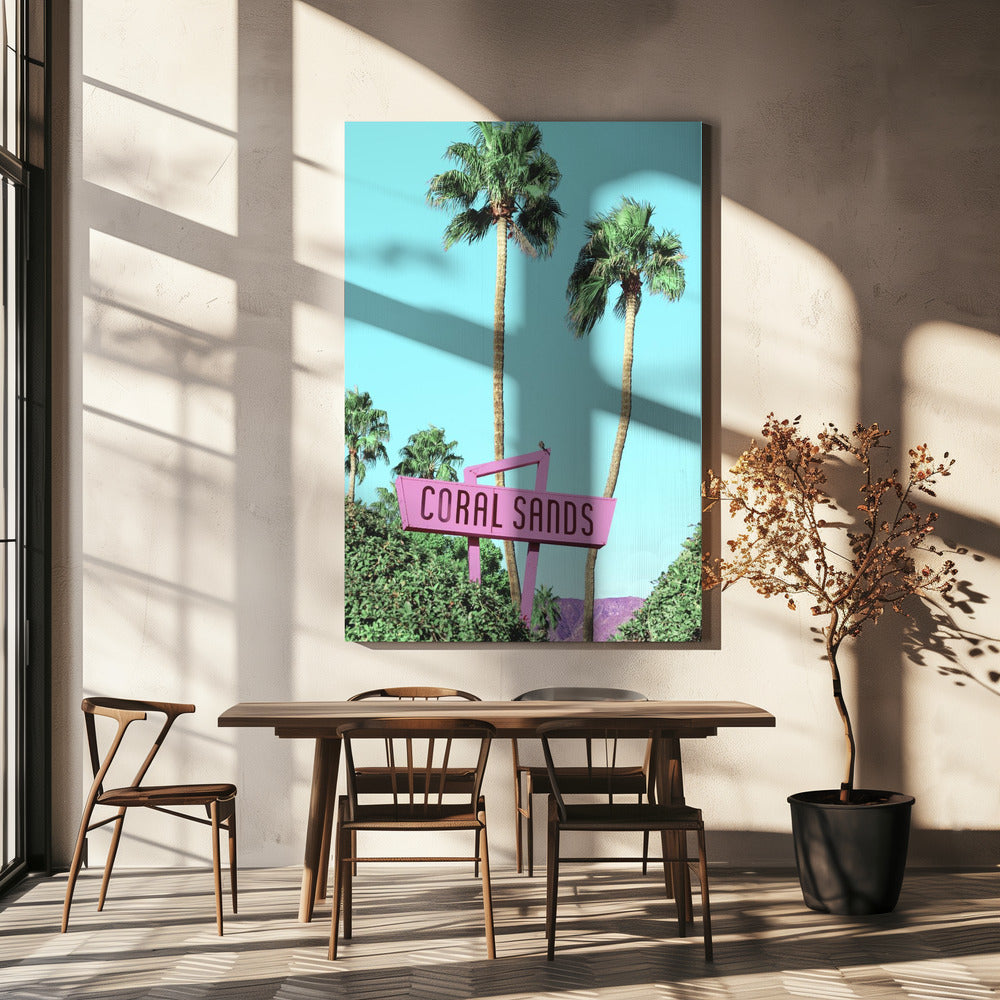 Ambiance paradisiaque rétro | Tableaux sur Toile