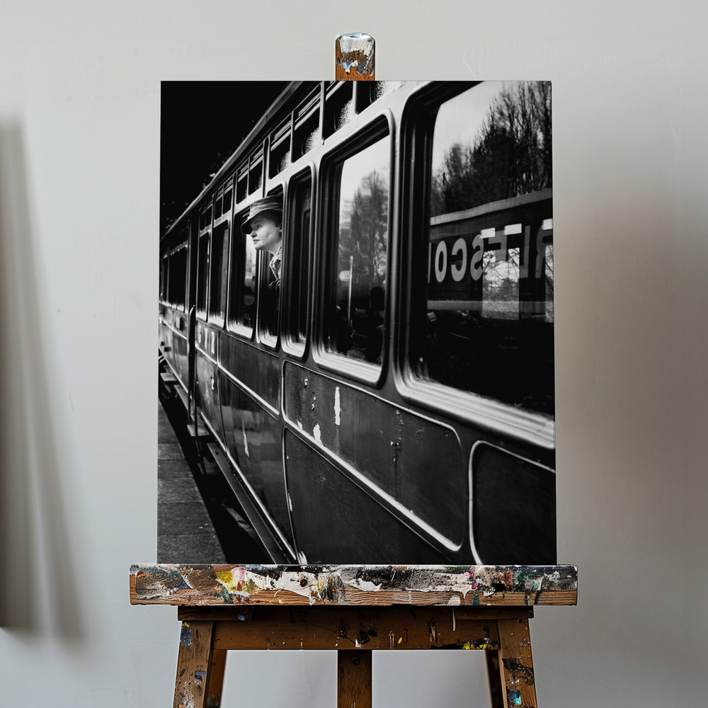 La fille de l'adieu. . . en partant | Tableaux sur Toile