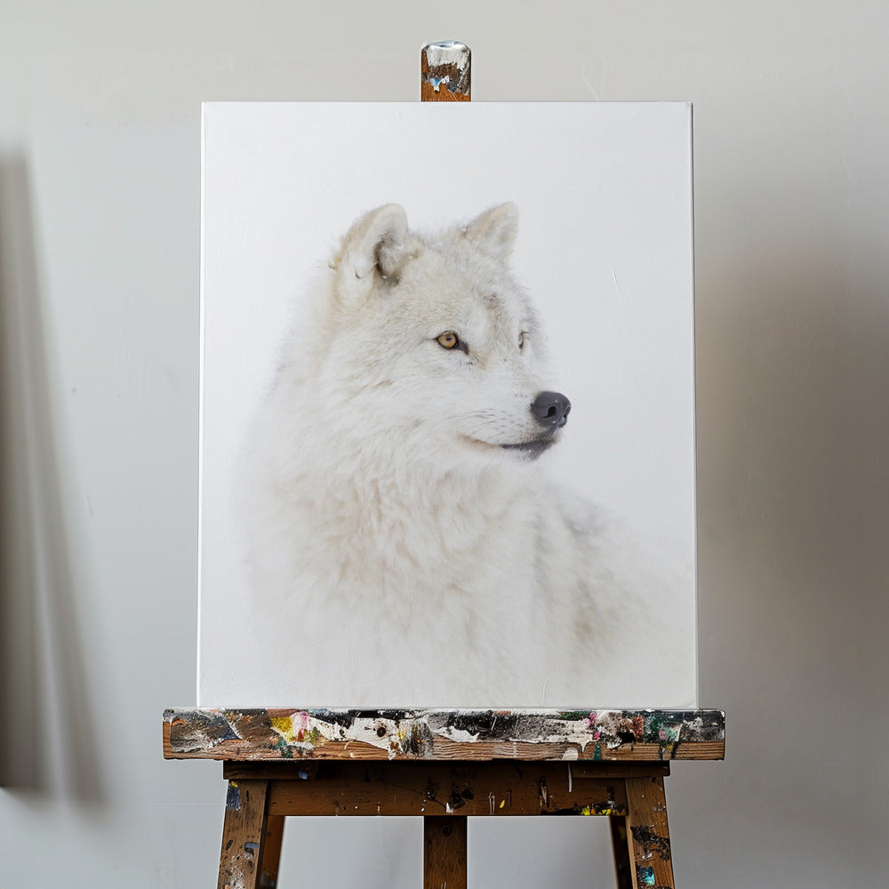 Portrait of an Arctic Wolf | Canvas