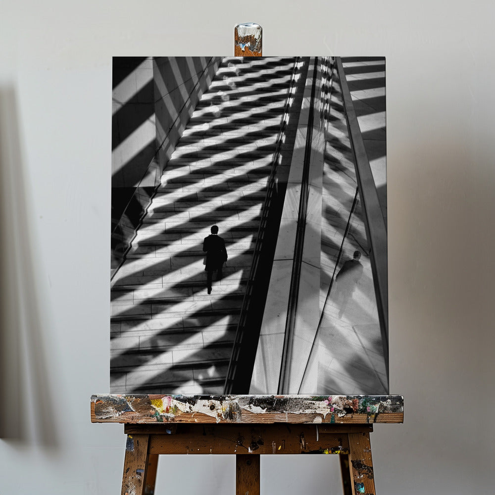 Marcher lumière et ombres | Tableaux sur Toile