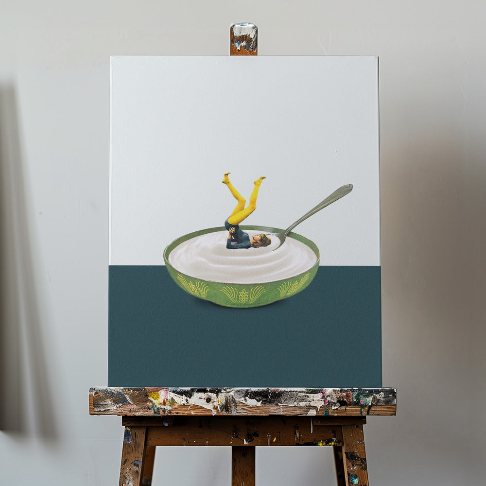 Yoga in mijn yoghurt | Canvasprints