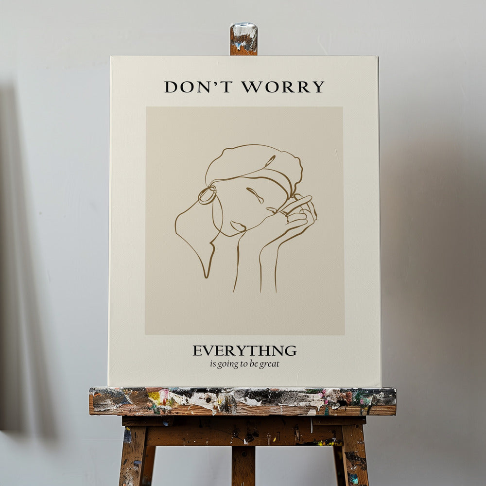 Modern lijnportret | Canvasprints
