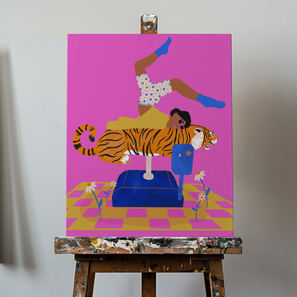 Stop een tijger in je hart | Canvasprints