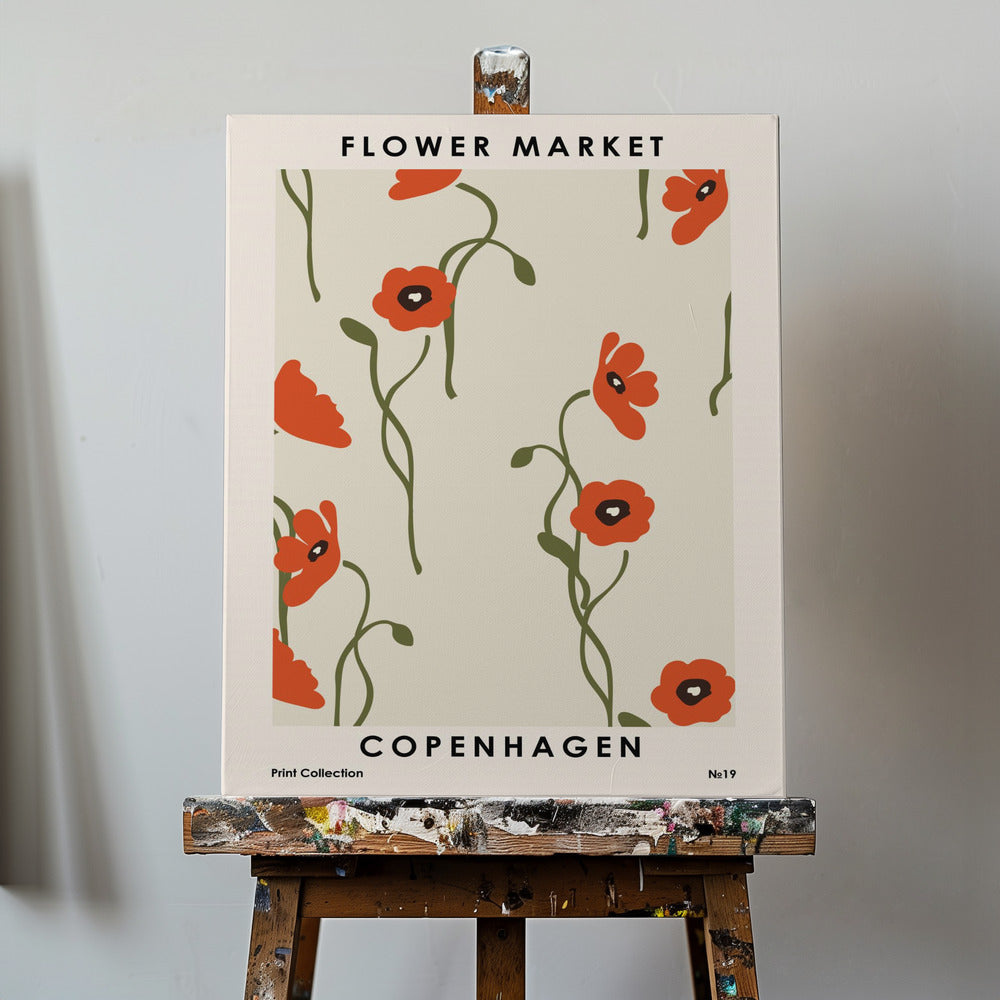 Blomstermarked København | Lærredsbilleder