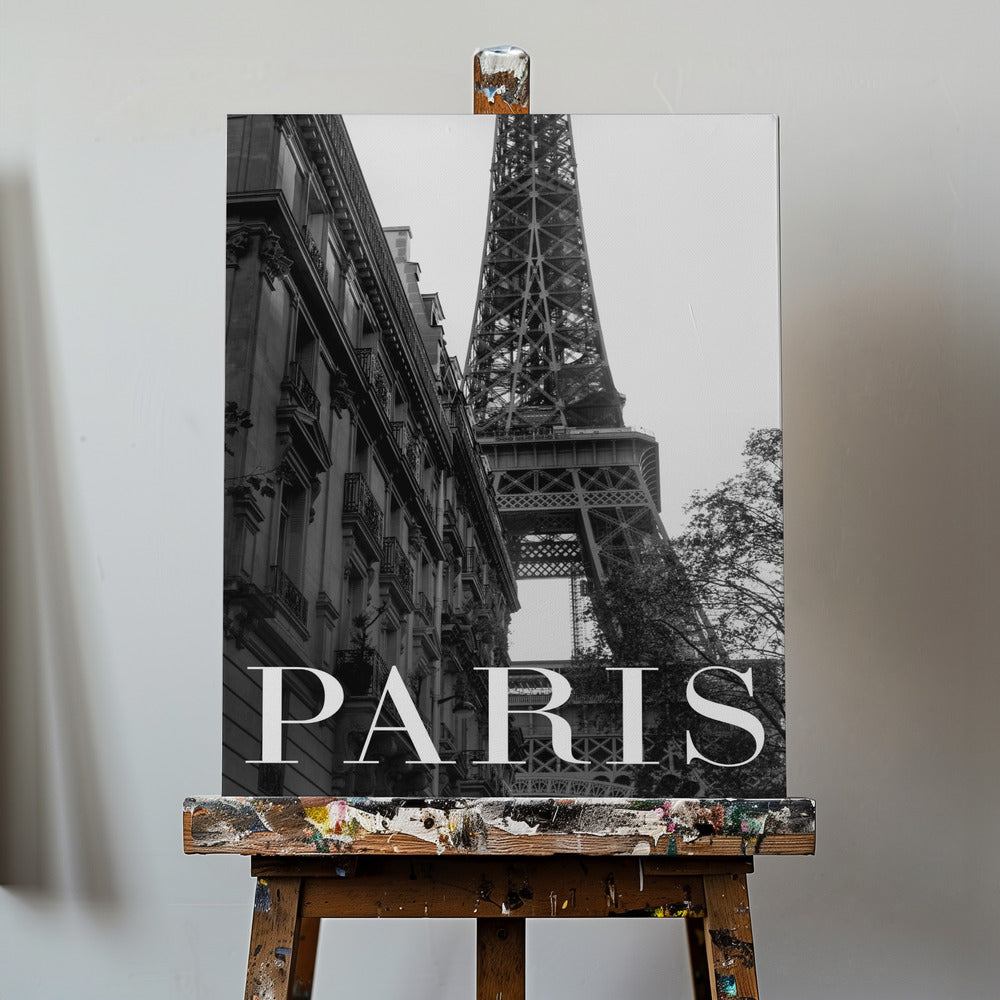Paris Tekst 1 | Lærredsbilleder