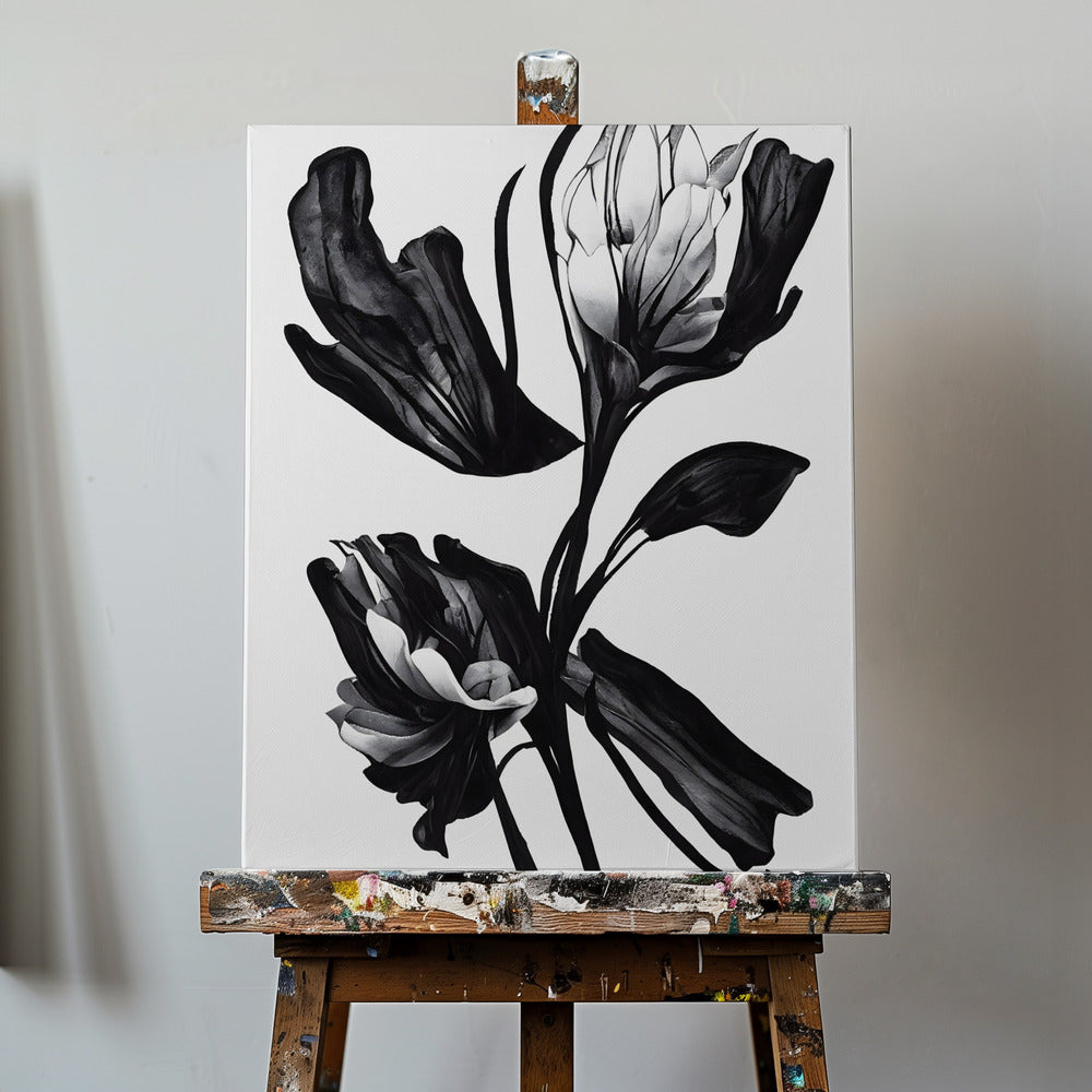 Fleur noire | Tableaux sur Toile