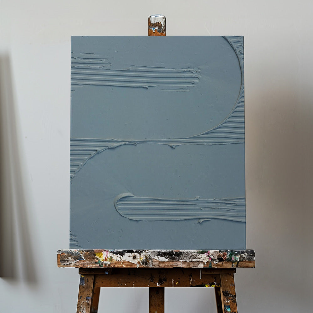 Mud Texture 12 Blue | Canvas