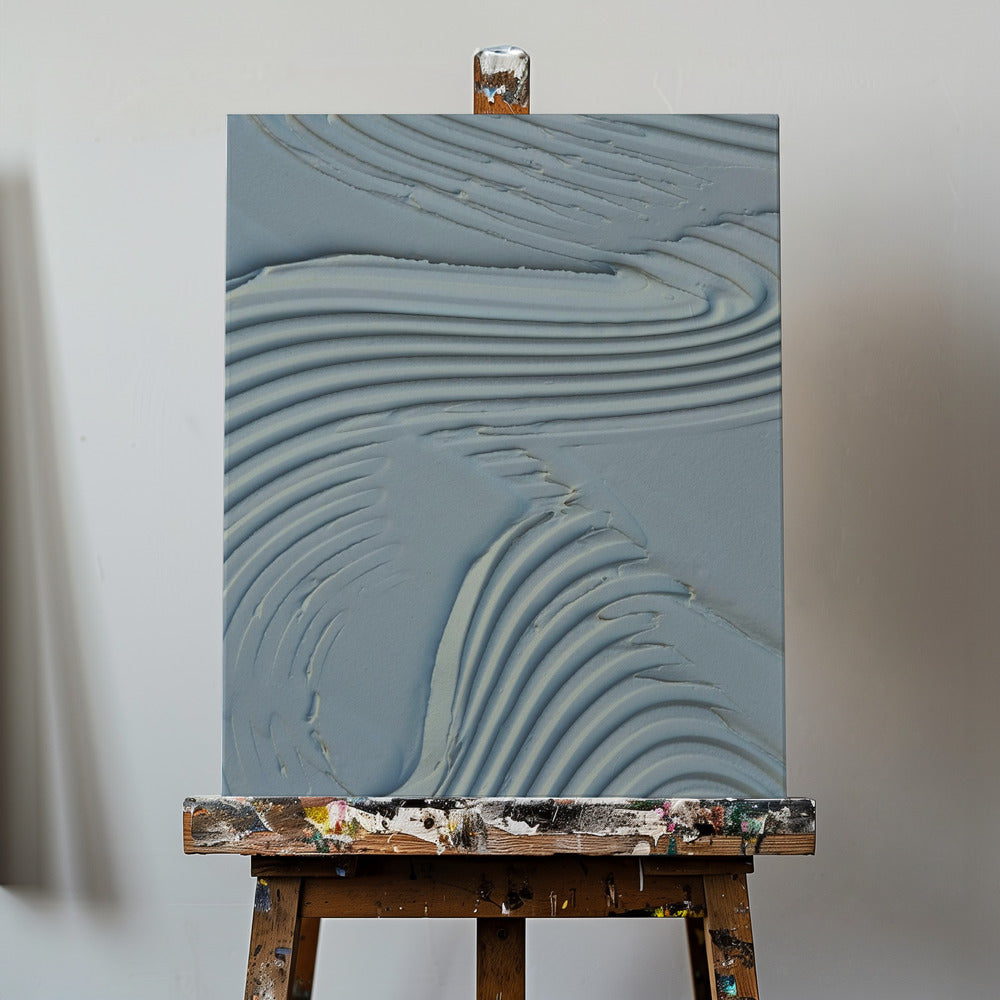 Mud Texture 15 Blue | Canvas