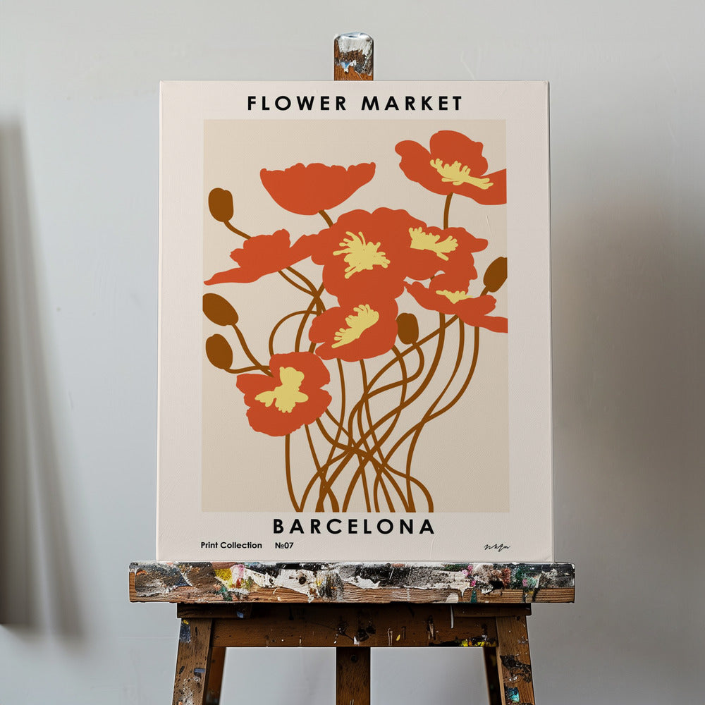 Flower Market. Barcelona | Canvas