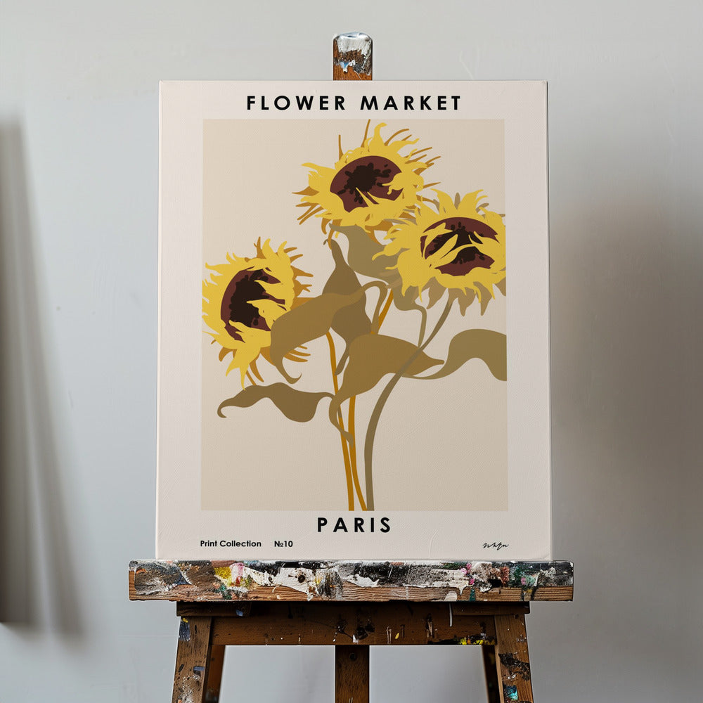 Marché aux fleurs. Paris | Tableaux sur Toile