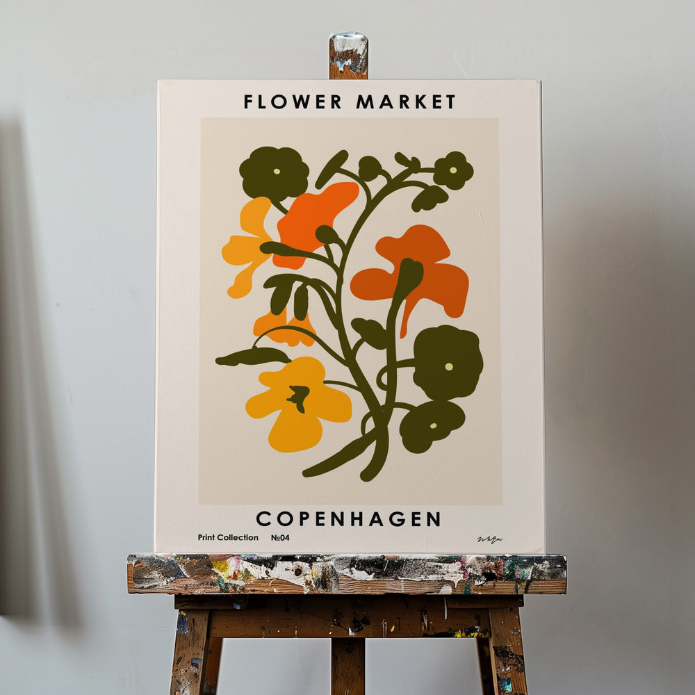 Marché aux fleurs. Copenhague | Tableaux sur Toile