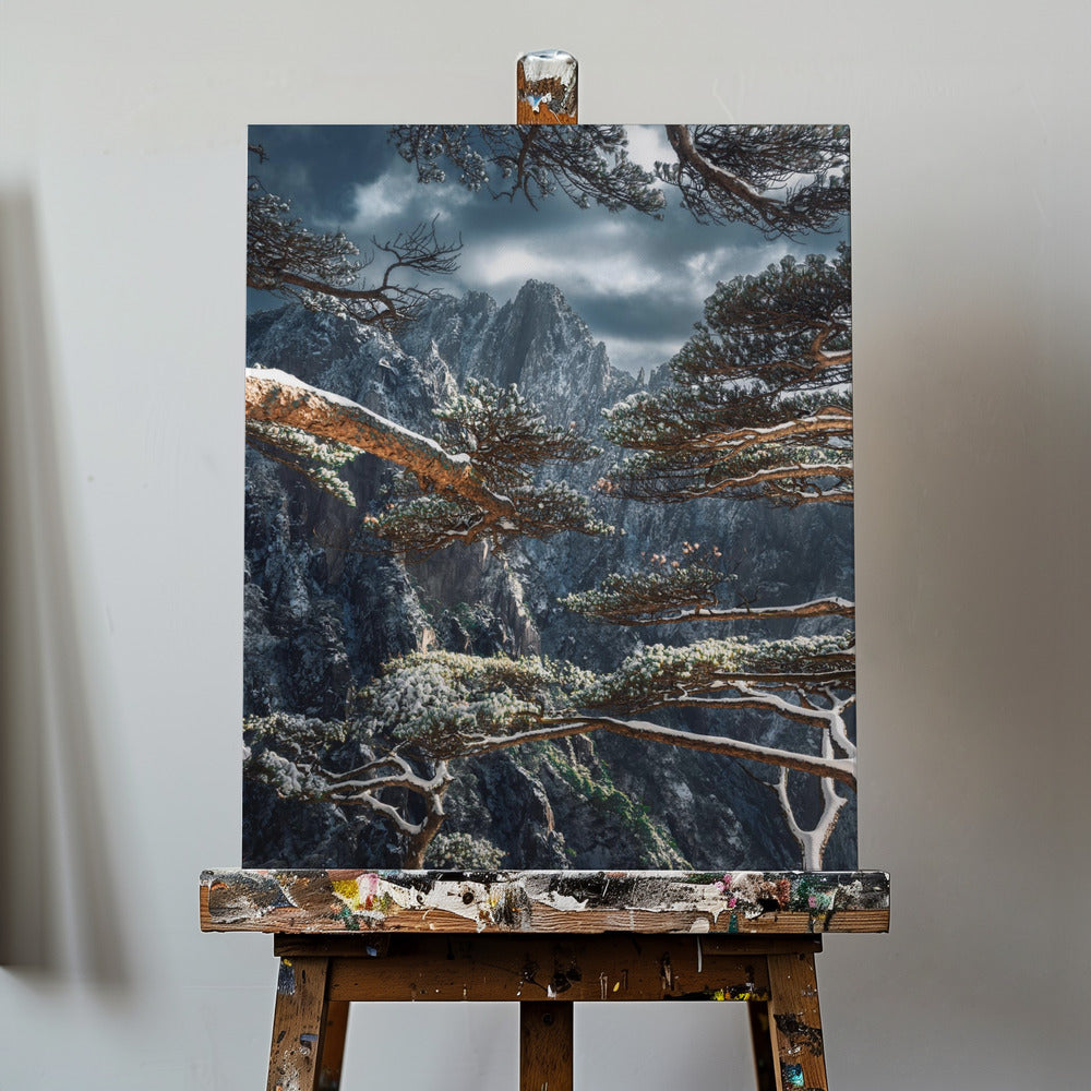 Yellow mountain | Canvas