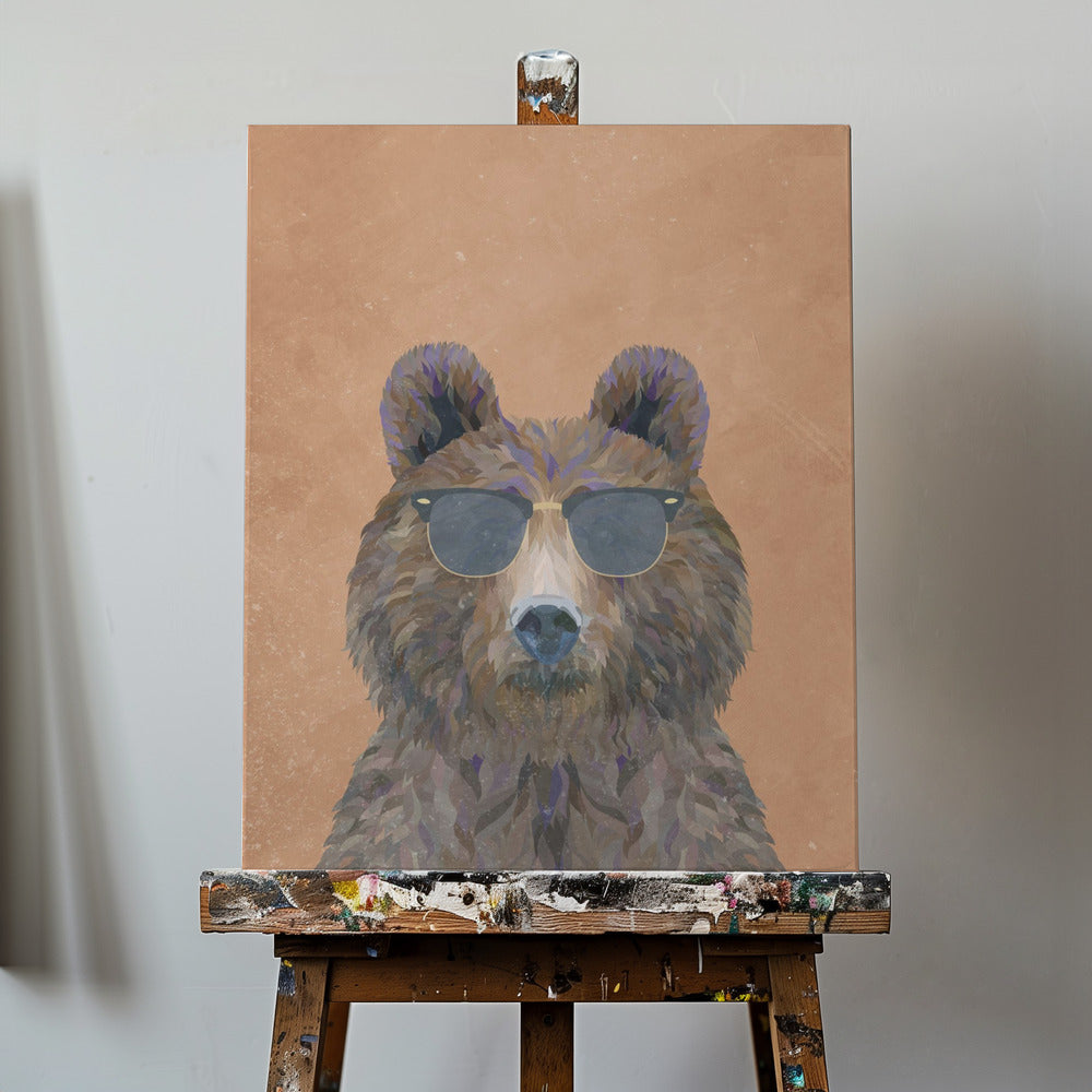 Cool Bear Portrait | Canvas