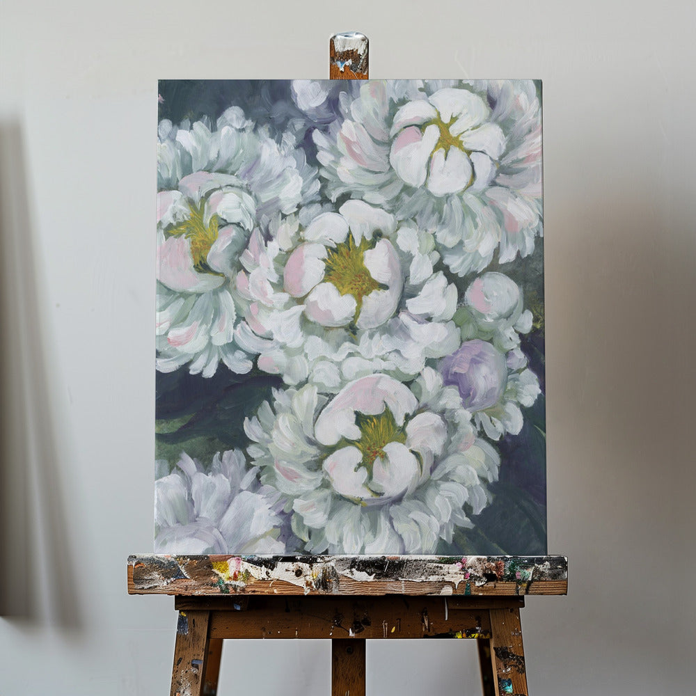Willoh painterly peonies | Canvas