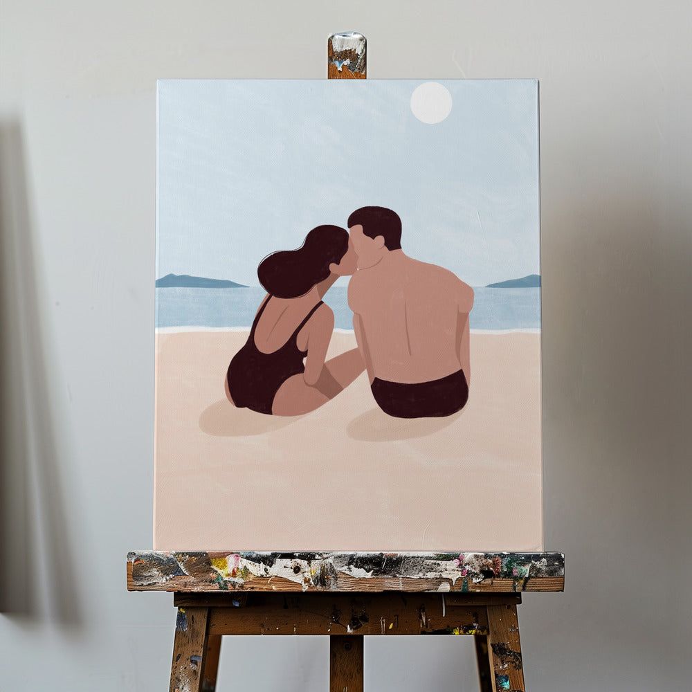 Eerste kus | Canvasprints