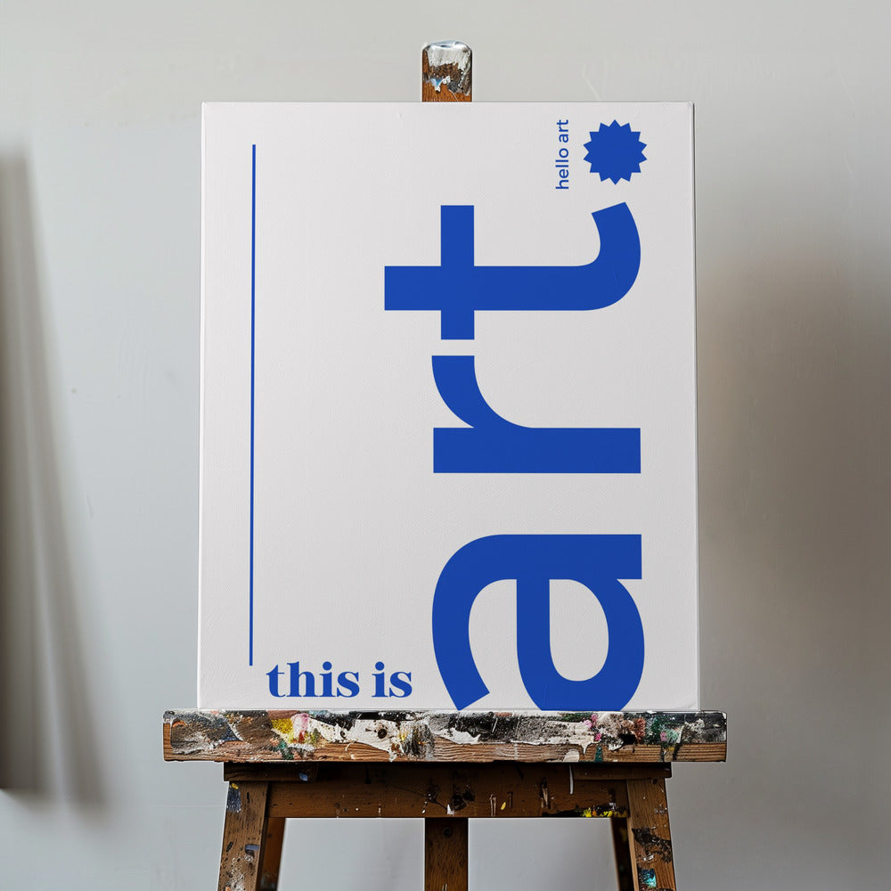Hei rohkea typografia | Canvastaulut