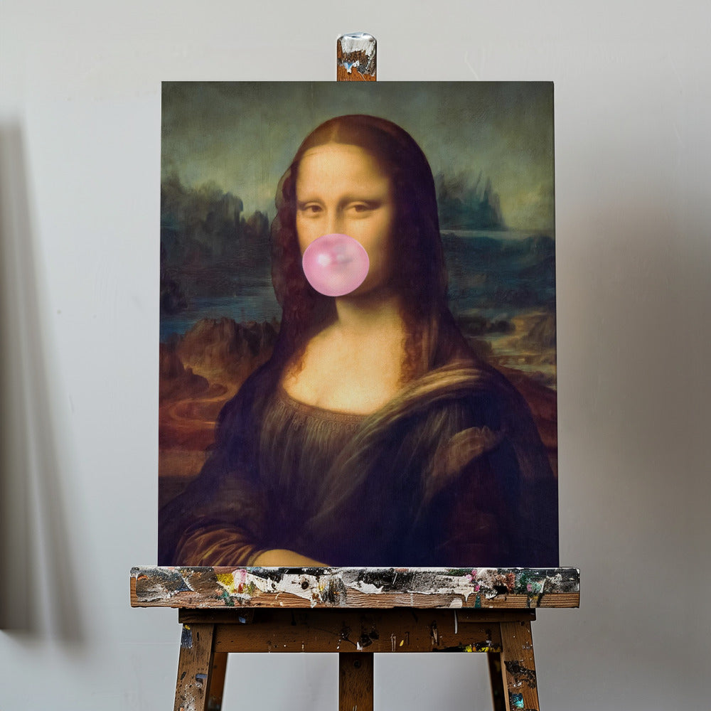Gomma da masticare Mona Lisa | Stampe su Tela