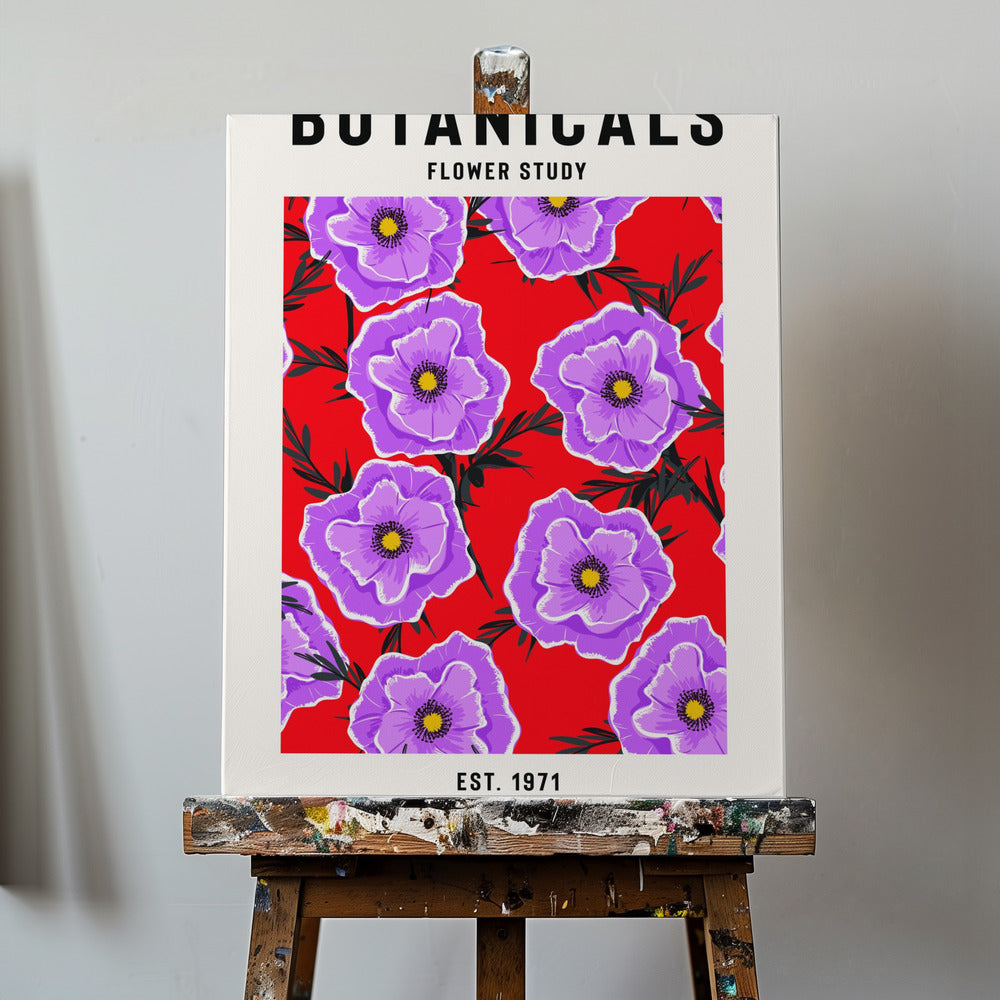 Étude des fleurs botaniques | Tableaux sur Toile