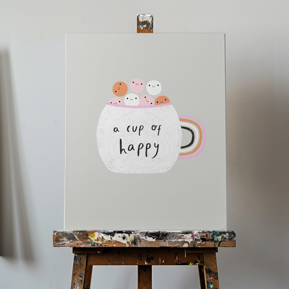 Een kopje geluk | Canvasprints