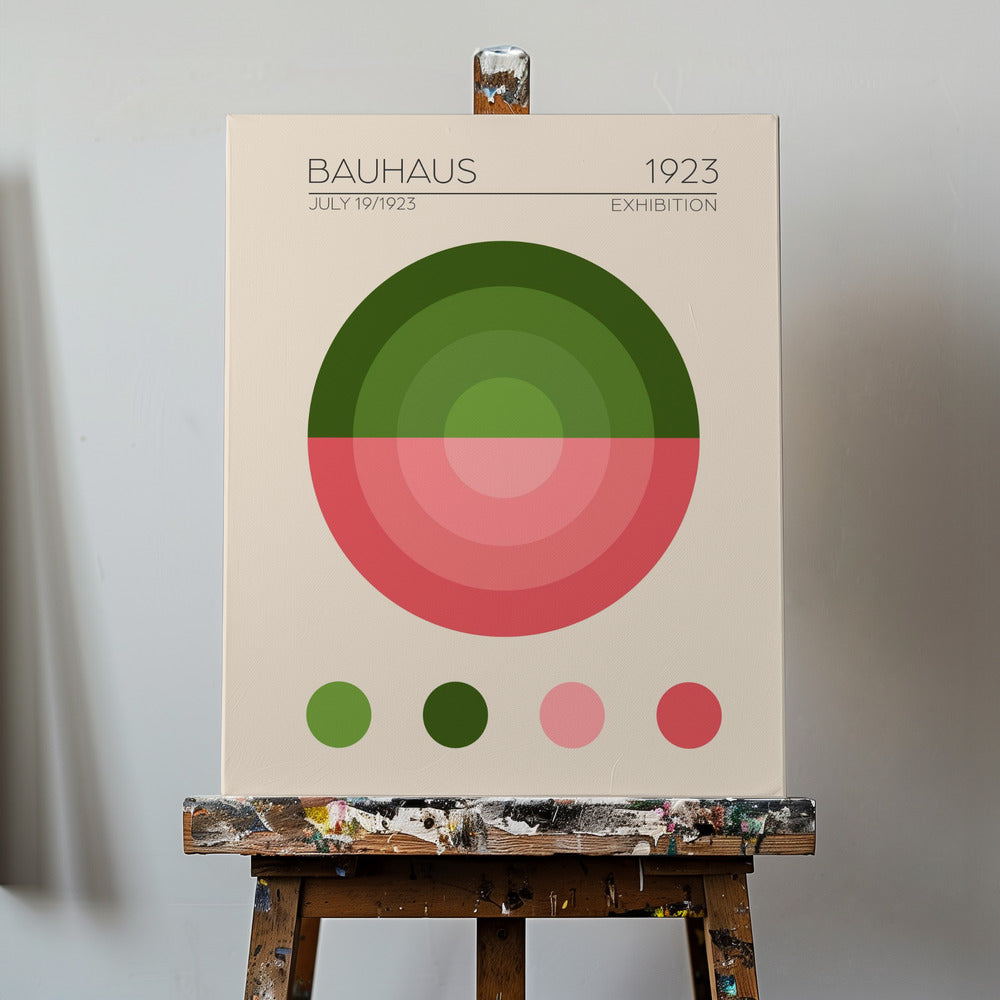 Bauhaus Grön Lägenhet | Canvas