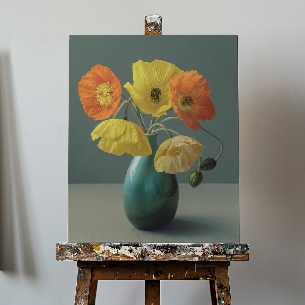Isländsk vallmostilleben | Canvas