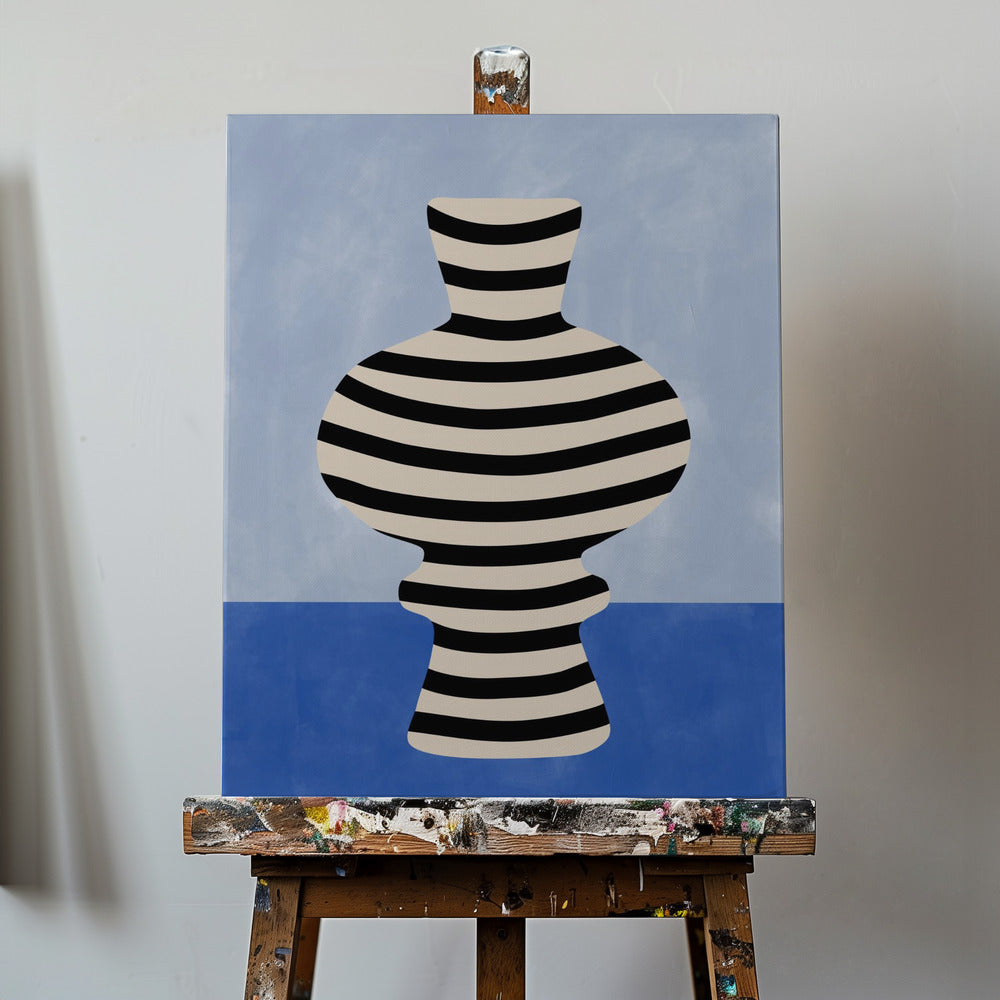 Striped Vase Illusion | Canvas