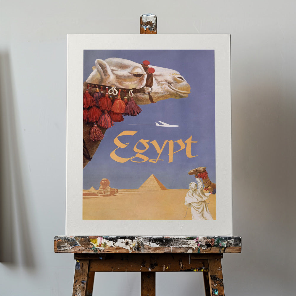 Egipt. Fly Twa (1960) Vintage Plakaty - Wydruki Artystyczne Przez David Klein | Wydruki na łótnie