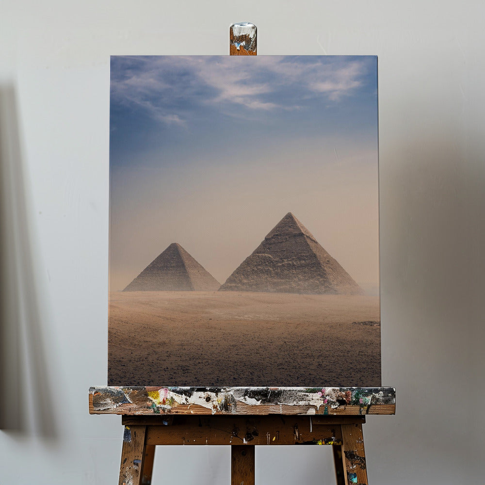 Große Pyramiden von Gizeh, Kairo, Ägypten | Leinwand-Bilder