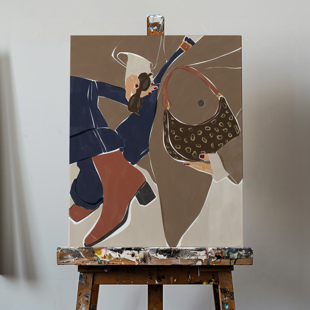 Kunsttryk med efterårsmodevibes af Ivy Green Illustrations | Lærredsbilleder