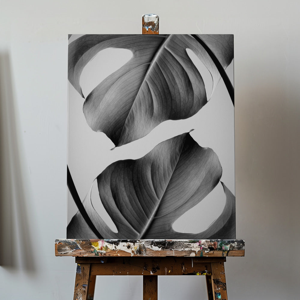 Monstera Monocromatico | Stampe su Tela