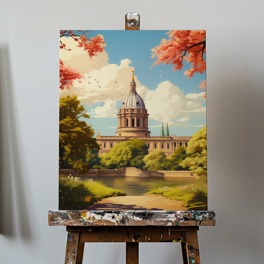 Arte di viaggio di Oxford | Stampe su Tela