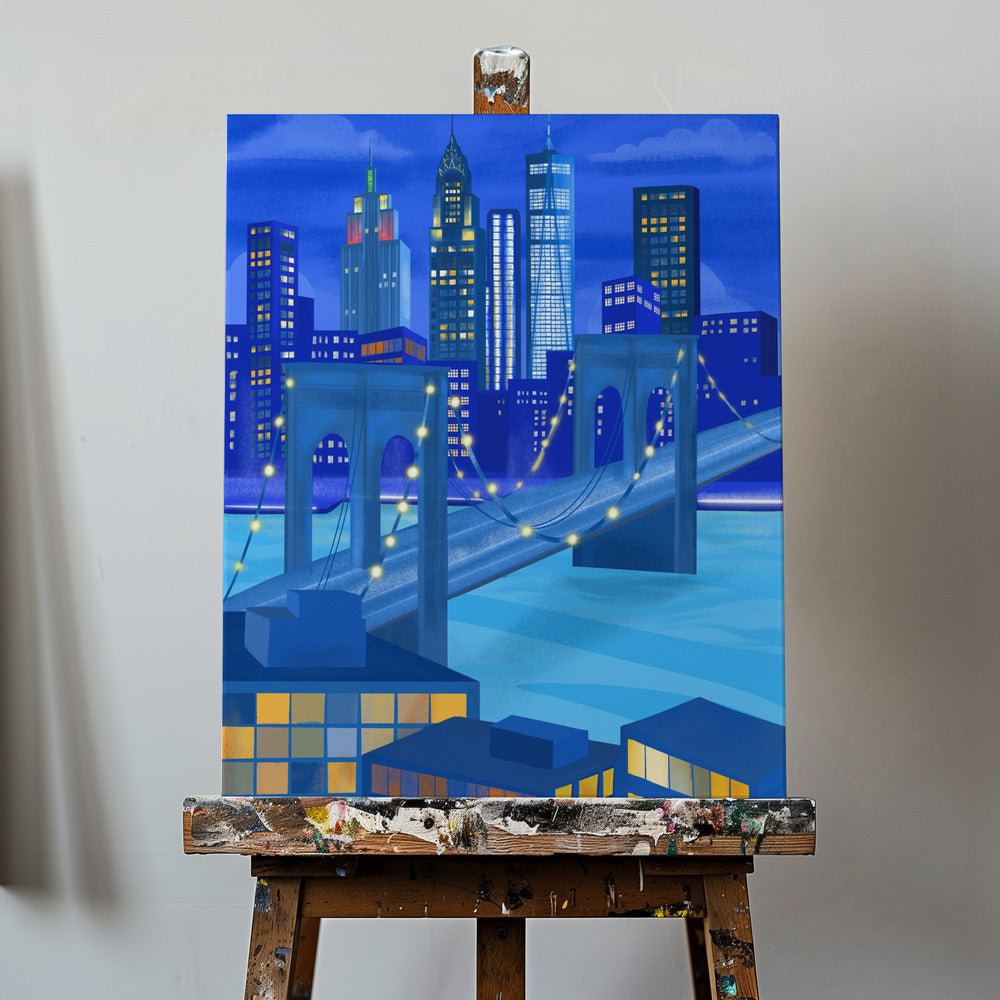 New York la nuit | Tableaux sur Toile