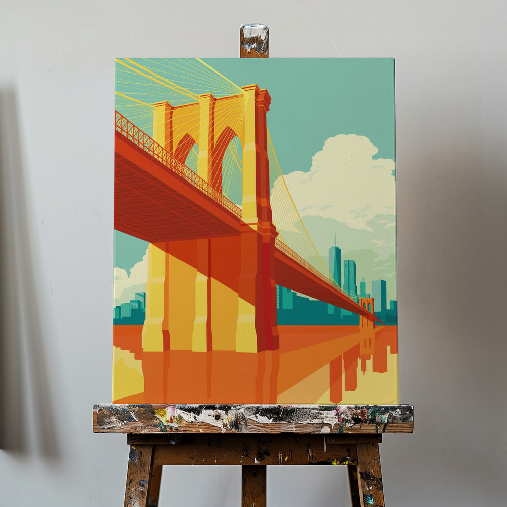 Ponte di Brooklyn a New York | Stampe su Tela