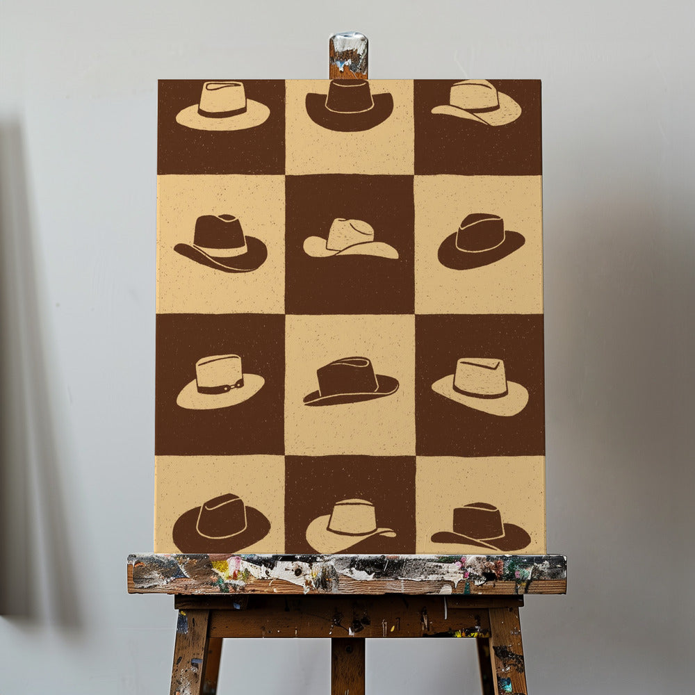 Cowboy Schackbräde | Canvas