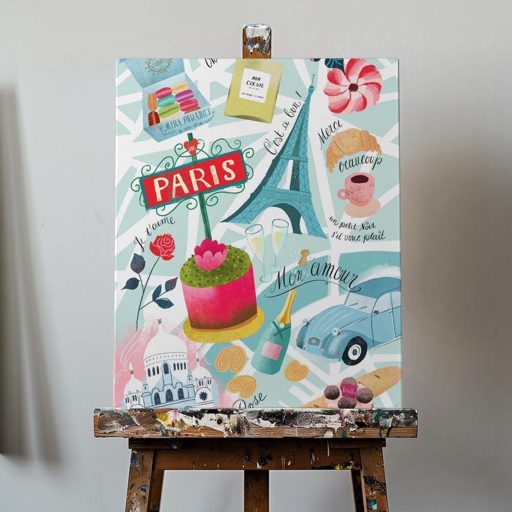 Paris Sucre Sacre Coeur | Tableaux sur Toile