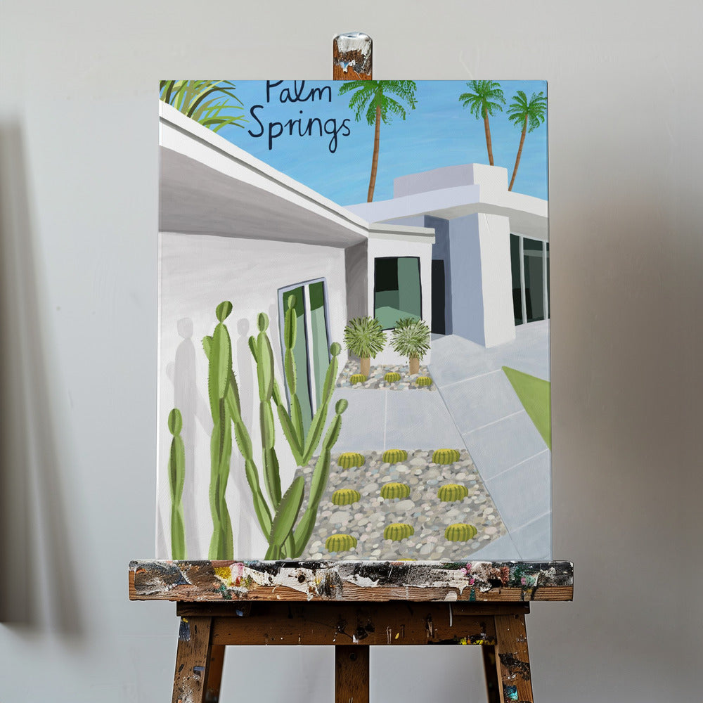 Architecture moderne de Palm Springs par l'artiste Carla Daly | Tableaux sur Toile