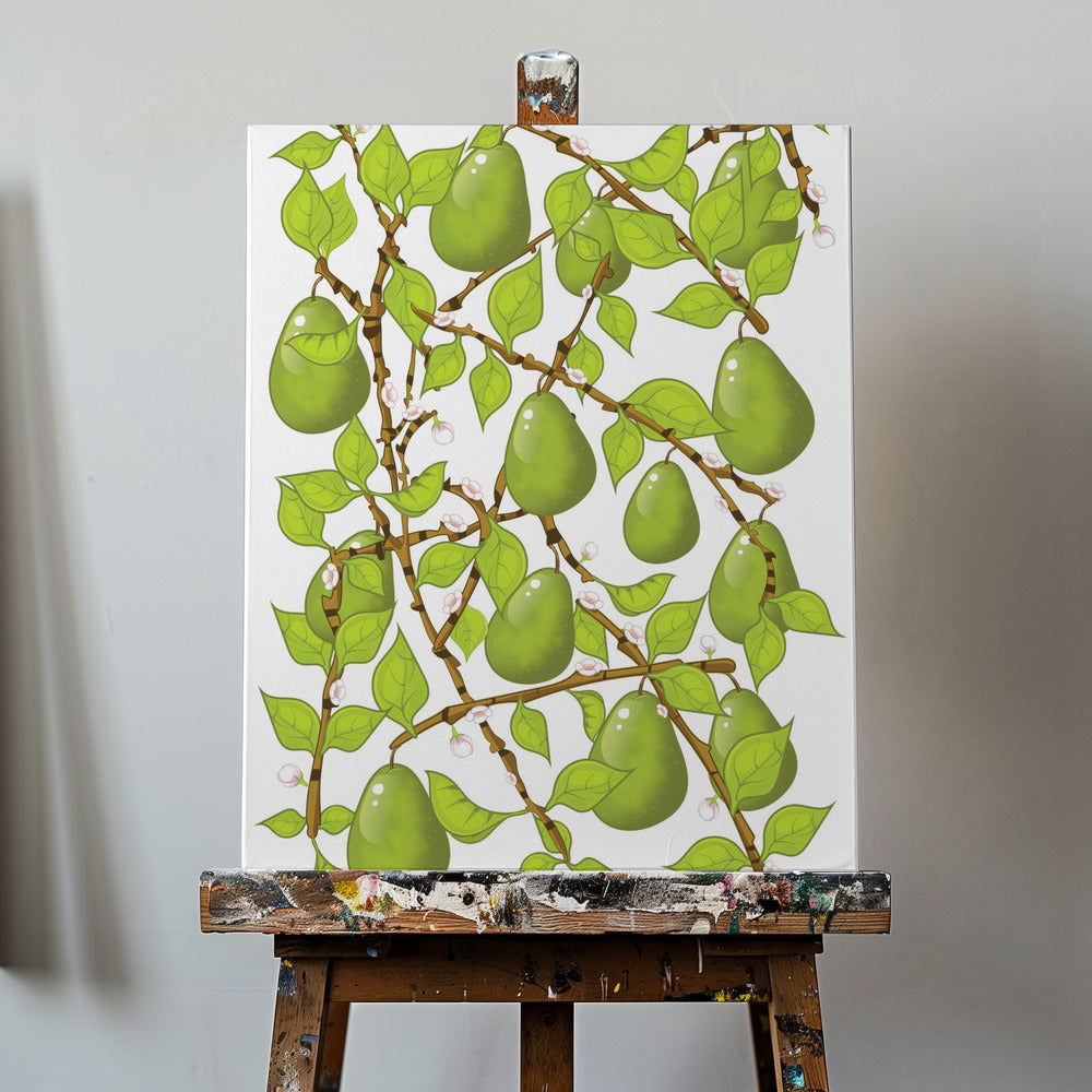 Pear Blossom Tangle | Canvas