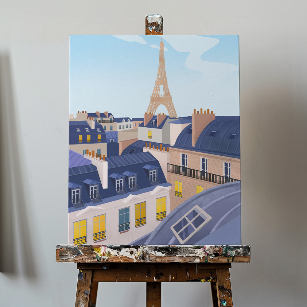 Paris' hustak | Lerretsbilder