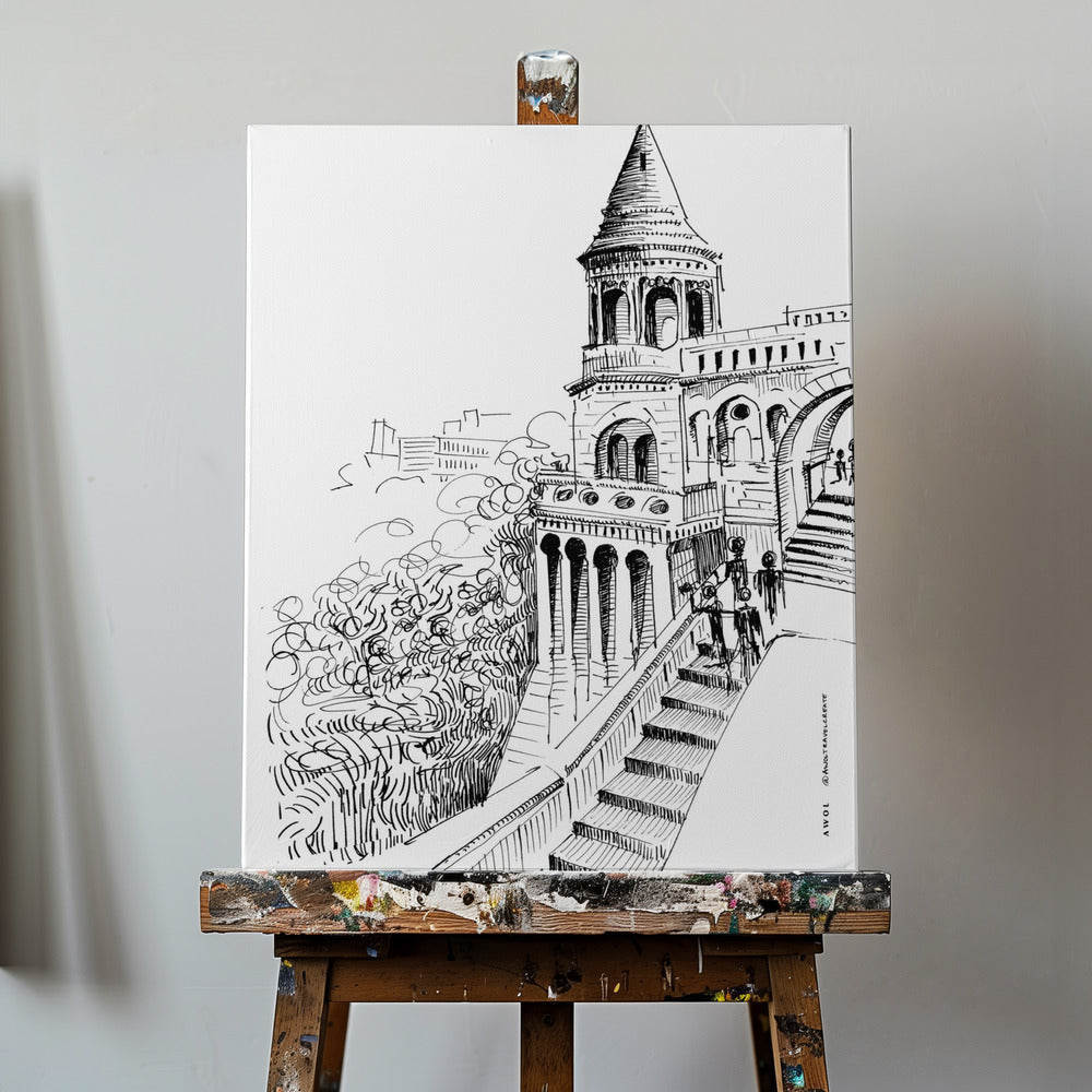 Budapests sagoslott, Ungerns stadskonsttryck | Canvas