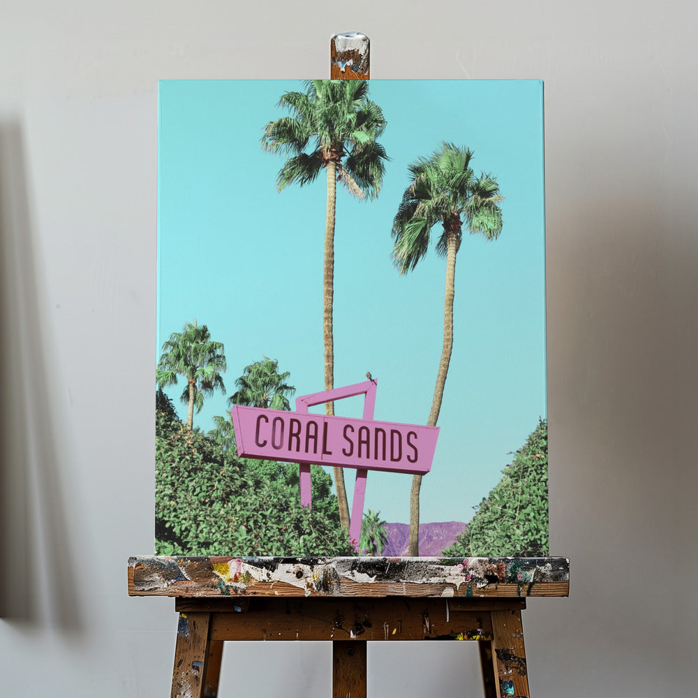 Ambiance paradisiaque rétro | Tableaux sur Toile