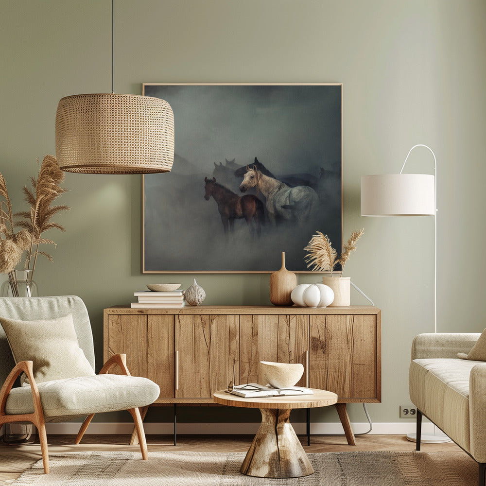 Les chevaux perdus | Tableaux sur Toile