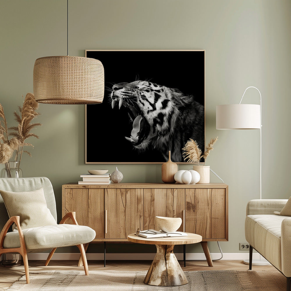 Primal Yawn #4 | Canvas