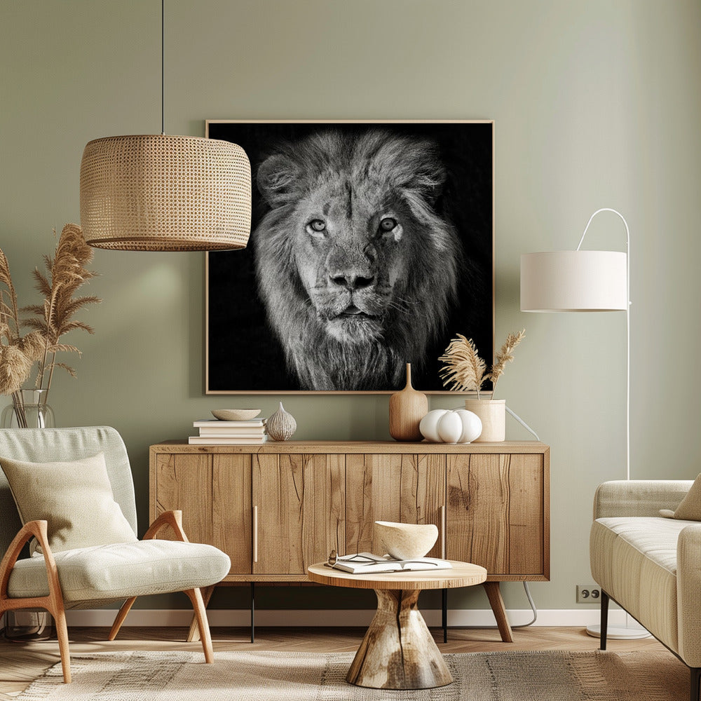 Lejonporträtt - Panthera Leo | Canvas