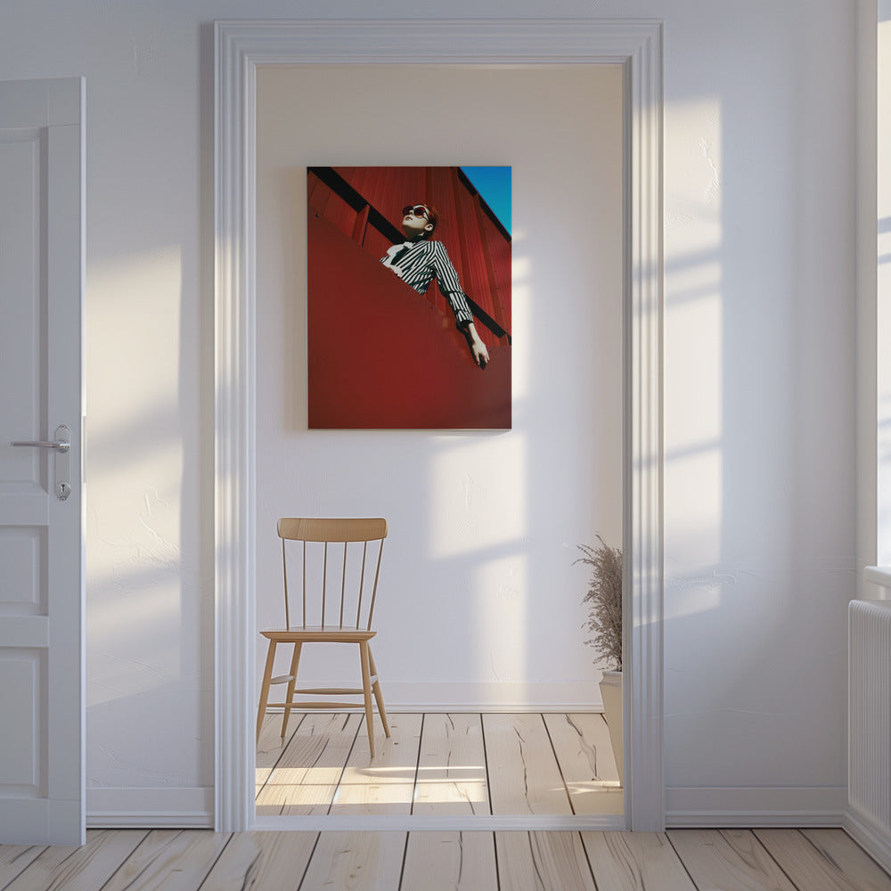 Tegen de rode lucht | Canvasprints