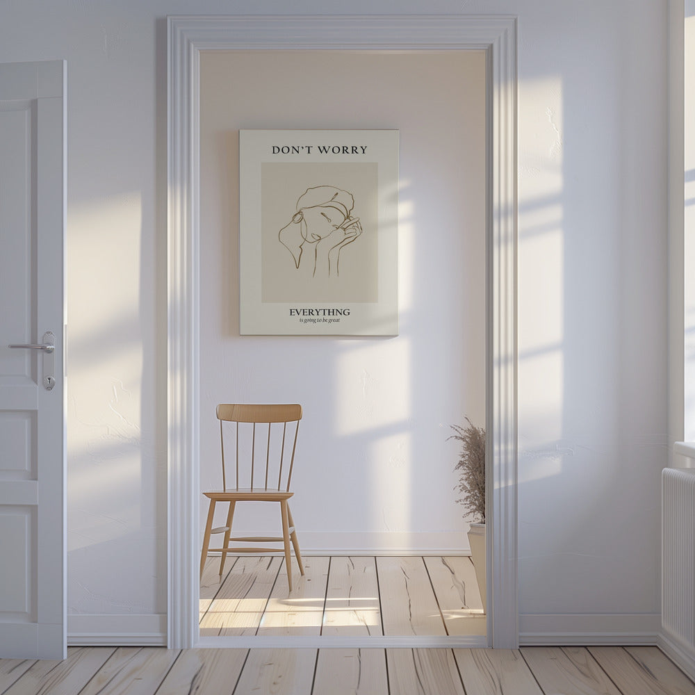 Modern lijnportret | Canvasprints