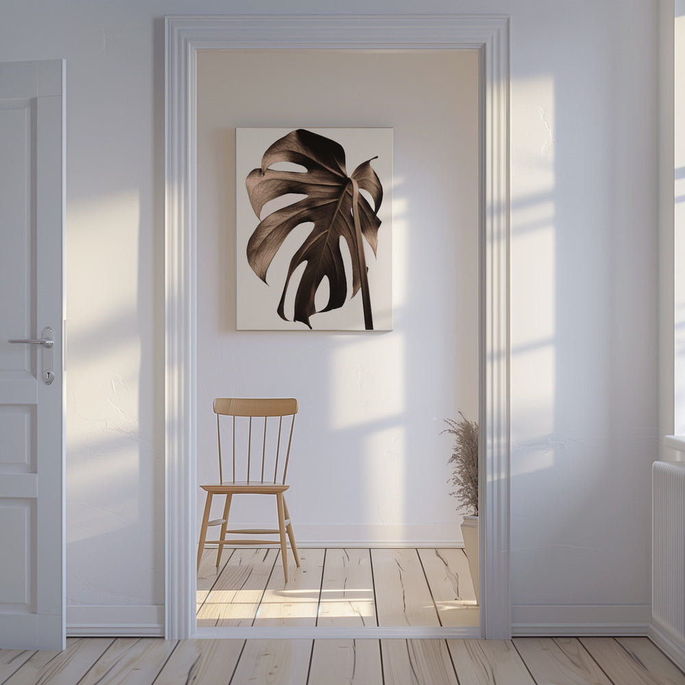 Monstera Złoto | Wydruki na łótnie
